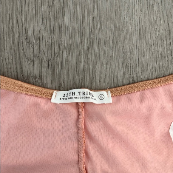 12th Tribe Shimmer Tie-Back Halter Top – Size S - Picture 6 of 6